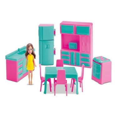 Imagem de Mini Cozinha Judy Home Boneca Brinquedo Meninas 405 - Samba Toys