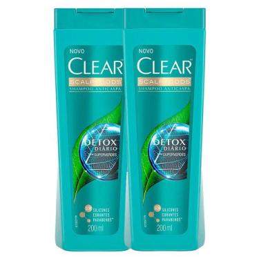 Imagem de Shampoo Clear Detox Diário 200ml  Kit Com Duas Unidades