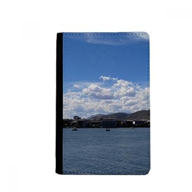 Imagem de Porta-passaporte para fotografia de ondas e recifes Notecase Burse carteira capa porta-cartão, Multicolor