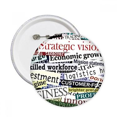 Imagem de Título do texto veias padrão fundo alfinetes redondos botão emblema decoração acessório 5 peças