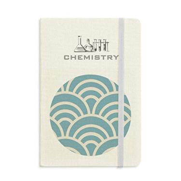 Imagem de Caderno de Química Edo Tradicional Japonês Padrão Onda A5