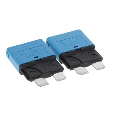 Imagem de Conjunto de fusíveis Homyl 2 peças para caminhões automotivos sortidos com mini lâmina, kit de disjuntor de circuito 5A-30A