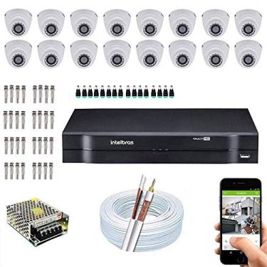 Imagem de Kit Cftv Dvr Mhdx + 16 Câmeras Vhd 1120 D G5 - Intelbras