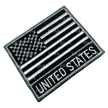 Imagem de BP0055NT 02 BR44 Bandeira EUA Patch Bordada, passar a ferro costura