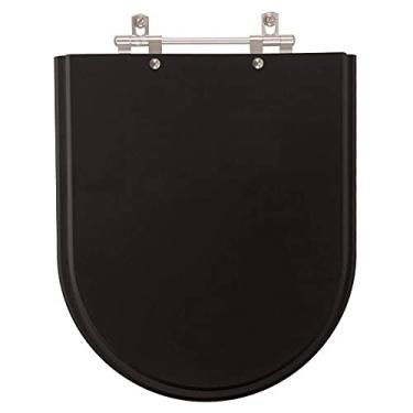 Imagem de Assento Sanitário Poliéster Firenze Preto para vaso Icasa
