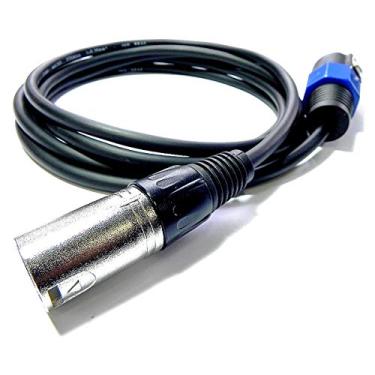 Imagem de Cabo de Áudio Profissional Speakon Macho Canon XLR Macho Blindado 1 Metro *