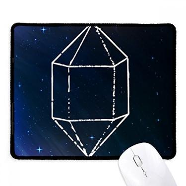 Imagem de Mouse pad Star Crystal Blue Universe Sky Fantasy Tapete de borracha para jogos