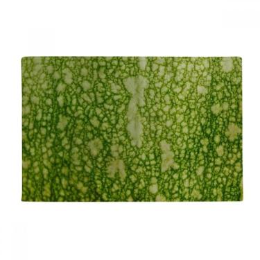 Imagem de DIYthinker Tapete antiderrapante para porta de banheiro com estampa de foto macro verde de abóbora
