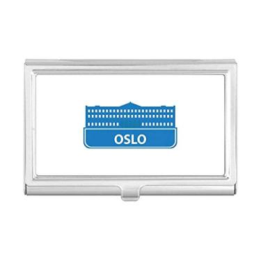 Imagem de Carteira de bolso com estampa de marco azul Oslo Norway