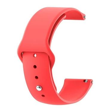 Imagem de Pulseira Silicone Vermelho 20mm P68 / P70 / P80 / T80 / Q9 / P8 Colmi - (C7COMPANY)