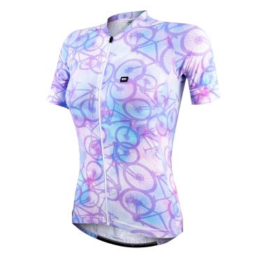 Imagem de Camisa de Ciclismo Feminina Marcio May Funny Tie Dye Bikes
