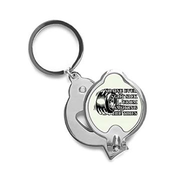 Imagem de Sick Burning Smoke Tire Art Deco Presente moderno Cortador de unhas de dedo Tesoura Cortador de aço inoxidável