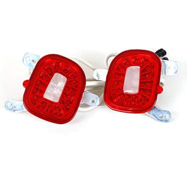 Imagem de TONUSA Refletores de para-choque traseiro vermelho óptico luzes traseiras de neblina traseira luzes de ré, para Jeep Renegade 2015-2019 12V 3W 3D