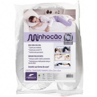 Imagem de Travesseiro Corpo Anatomico Minhocão Multiuso 1,5MT Fibrasca