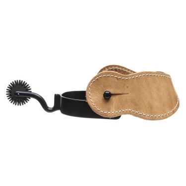 Imagem de Espora Quarto de Milha Longa com Correia de Couro Bronc-Steel 32796