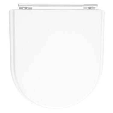 Imagem de Assento Sanitário Tampa de Vaso Madeira MDF Laqueado Calypso para bacia Incepa 6lpf