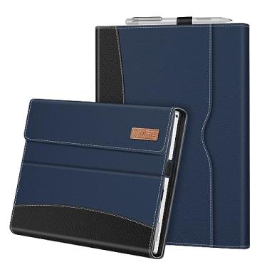 Imagem de Fintie Capa para Microsoft Surface Pro 7 Plus de 12,3 polegadas, Surface Pro 7/6/5/4/3 - Capa de carteira com bolso, compatível com teclado tipo capa, azul marinho