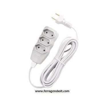 Imagem de Extensão Elétrica Fc 5 Metros (branca)