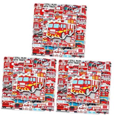 Imagem de Abaodam 150 Peças adesivos de caminhão de bombeiros adesivos para notebook adesivos de computador adesivos de garrafa de água adesivo de caminhão de a incêndio caderno