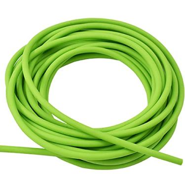 Imagem de Piaoyu 16,4 pés/5 m Tubo de Borracha Látex Natural Banda de Arma de Arma Faixa Tubular de Couro para Slingshot Catapulta Tiro ao Ar Livre, Acessórios Profissionais de Caça Estilingue (2050-Verde)
