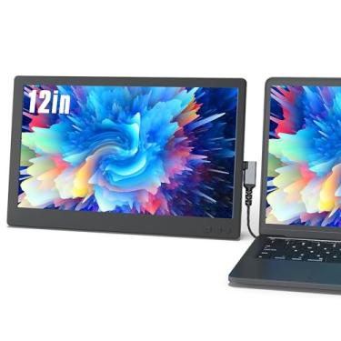 Imagem de Maxfree Monitor portátil FHD de 30,5 cm para laptop – tela externa USB-C/HDMI, extensor de tela de viagem com capa inteligente para Windows/Mac/Surface/Android/Switch