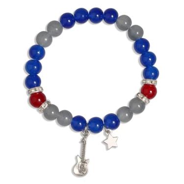 Imagem de QqzsJewls Pulseiras inspiradas na FNAF, presentes de fantasia para fãs de jogos Fnaf, pulseiras de pedras com contas para meninos e meninas, presentes de aniversário de Natal para melhor amiga, irmã,