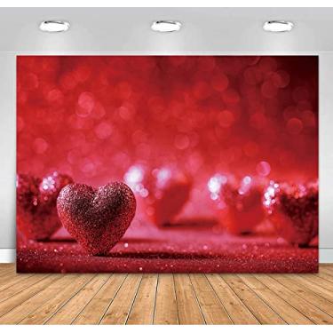 Imagem de ZARROUEA 2,1 x 1,5 m Coração Amor Ouro Preto Fundo Dia das Mães Rosa Vermelha Glitter Balões Diamante Saltos Altos Cenários de Cabine Fotográfica Feliz Dia das Mães Adultos Mulheres Velhice Decorações Suprimentos (B)