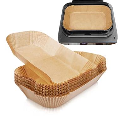 Imagem de Air Fryer Liners Ninja Foodi Grill Xl Acessórios, 125 peças de forros de fritadeira a ar, papel descartável para Ninja Fg551 6 em 1, fritadeira a ar, forros de papel manteiga, acessórios retangulares