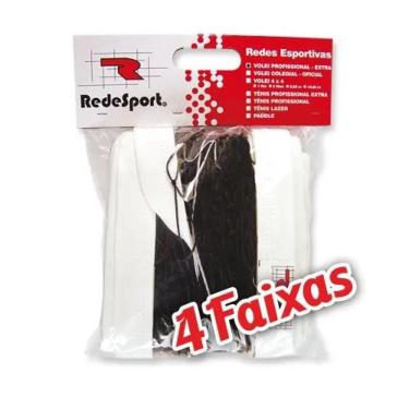 Imagem de Rede De Vôlei Rede Sport Profissional (2mm - 10m - 4 Faixas Esp)-Unissex