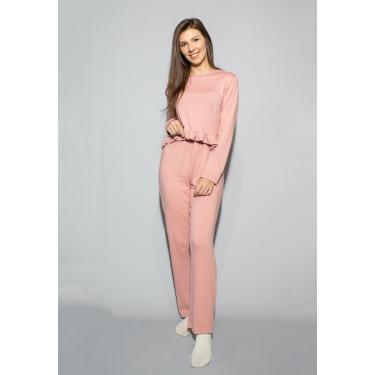 Imagem de Pijama Hygge Homewear Malha Modal Rosa Longo  feminino
