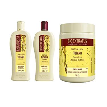 Imagem de Kit Shampoo+Condicionador 500g+Máscara 1kg Tutano BioExtratus
