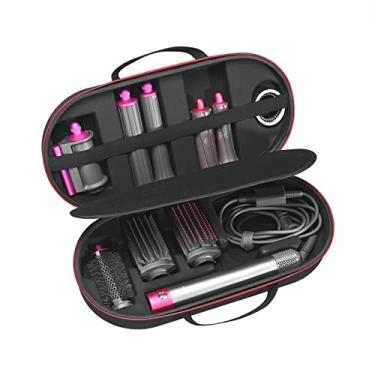 Imagem de RLSOCO Estojo rígido para Dyson Airwrap Complete Long/Complete Styler HS08 HS05 HS01 - Cabe 4pcs Long Barrels ou Short Barrels - Preto (somente o estojo, o modelador de cabelo não está incluído)