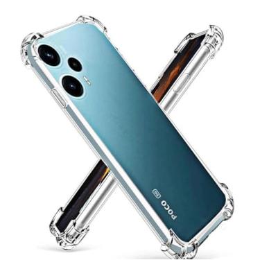 Imagem de Genérico Capa Capinha Reforçada Para Xiaomi Poco F5 / Poco F5 Pro (POCO F5 PRO) - Liso - Sunset Orange, Mystic Black, Moonlight Silver - TPU - Antichoque