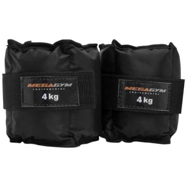 Imagem de Par Tornozeleira Caneleira De Peso 4 Kg Impermeável Para Treinos Funcionais, Academia E Musculação