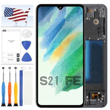 Imagem de Substituição de tela OLED para Samsung Galaxy S21 FE 5G, para Samsung Galaxy S21 FE SM-G990B, SM-G990U Display LCD Touch Screen Digitalizador Kit de reparo de montagem completa com moldura