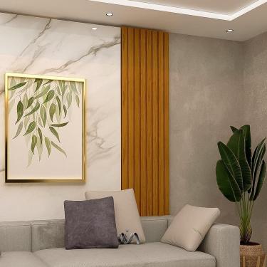 Imagem de Painel Ripado Placa 50 Cm X 250 Cm 100% Mdf Naturale Nobre Gelius