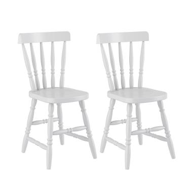 Imagem de Kit com 2 Cadeiras Piratini Colonial 150B - Branco