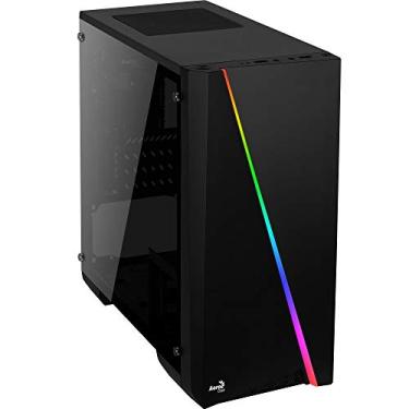 Imagem de Aerocool, Gabinete Gamer Cylon Mini - Mini Tower, Frontal: Feixe RGB, Traseira: 1 Fan, Portas: USB3.0x1/USB2.0x1, Lateral Acrílico