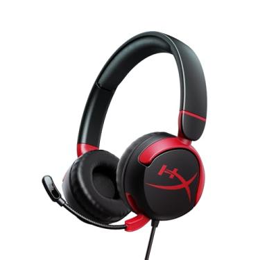 Imagem de Headset Gamer HyperX Cloud Mini Kids – Níveis de volume abaixo de 85 dB, Microfone de Haste Dobrável, Conector de 3,5 mm, Drivers de 30 mm, Preto (7G8F4AA)