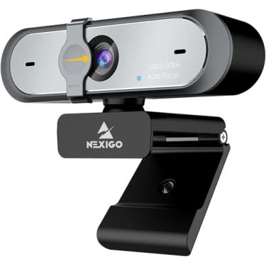 Imagem de NexiGo Webcam N660P (Geração 2) 1080P 60FPS com controle de software, microfone duplo e capa, foco automático, câmera Web de computador HD USB, para OBS/jogos/zoom/Skype/FaceTime/Teams/Twitch