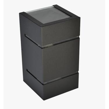 Imagem de Arandela Externa Frisos E Fachos Muro Com G9 Halopin 5w (Preto, Lâmpada Branco Frio)