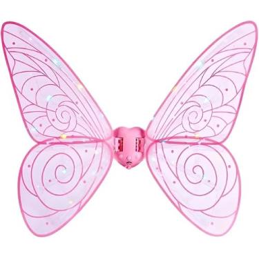 Imagem de Fantasia Asas de Borboletas com LED Brilhantes Asas de Borboleta com LED e Música para Festas - YODHE