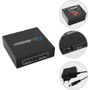 Imagem de Splitter HDMI 1.3 1 Entrada X 2 Saidas Preto PIX