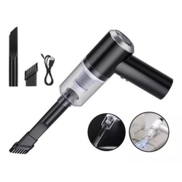 Imagem de Aspirador De Pó De Mão Portátil Recarregável Sem Fio Com Escova - MINI