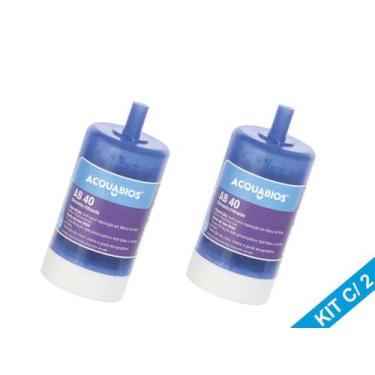 Imagem de Kit 2 Refil Vela Universal Torneiras C/ Filtro Rosca Curta - Acquabios