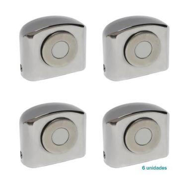 Imagem de 6 Batedor De Porta Magnético Amortecimento Prendedor Des04 - Máxima