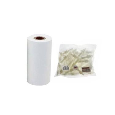 Imagem de Kit Rolo Papel Impressão 19x7x4 Utilizado Impressora Pr-100/200/300/40