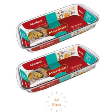 Imagem de Conj 2 Travessa Retangular Vidro 2,2L Forno Freezer Nadir - Nadir Figu