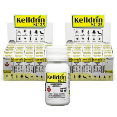 Imagem de 2 Caixas com 25 Unidades Inseticida Kelldrin Sc 25 30ml Mata Escorpião