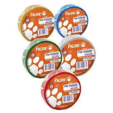 Imagem de  fita isolante color azul 10m *  - tigre